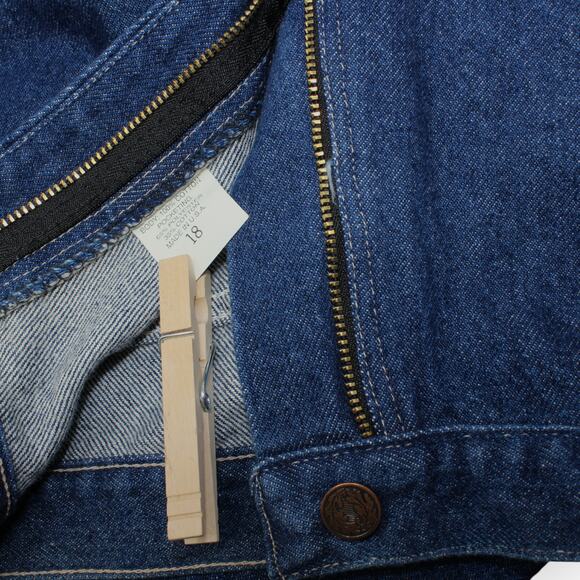 Vintage Misses 18 (actual 34x34.5) PointerBrand Denim Workwear MadeInUSA - Picture 10 of 11